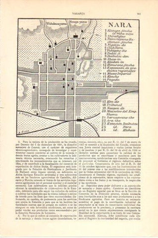 LAMINA V46099: Plano de Nara, Japon