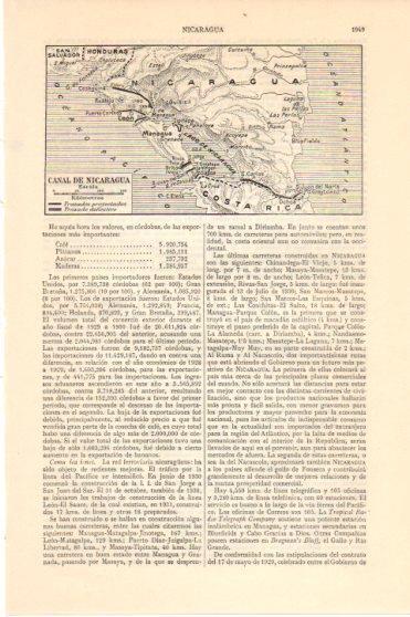 LAMINA V46106: Mapa del canal de Nicaragua