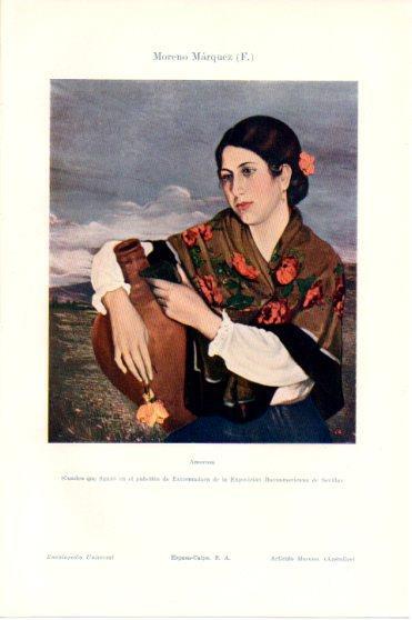 LAMINA V46090: Amorosa por F. Moreno Marquez