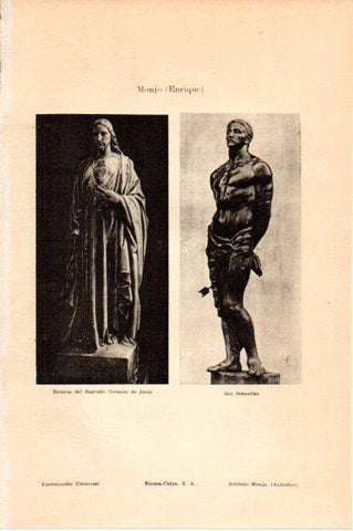 LAMINA V46076: Estatuas por Enrique Monjo