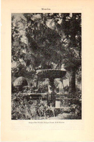 LAMINA V46078: Antigua Real Florida. Fuente de la Princesa, Moncloa