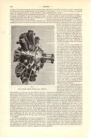 LAMINA V46087: Motor diesel para aeroplano sistema Clerget