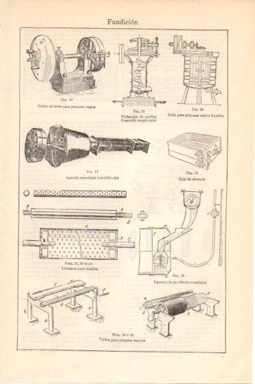 LAMINA V46139: Aparatos de fundicion