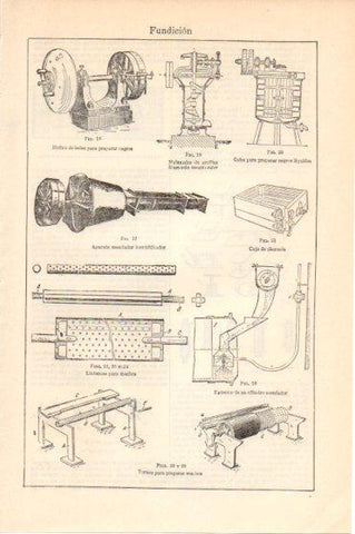 LAMINA V46139: Aparatos de fundicion