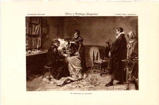 LAMINA V46119: El testamento de Cervantes por E. Oliva y Rodrigo