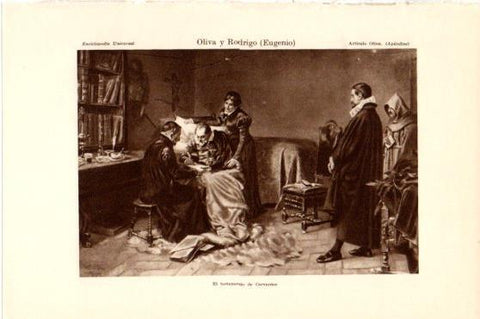 LAMINA V46119: El testamento de Cervantes por E. Oliva y Rodrigo