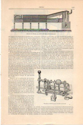 LAMINA V46025: Maquina de Herzog para mondar manzanas
