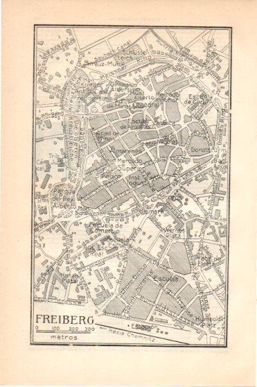 LAMINA V46001: Plano de Freiberg, Alemania