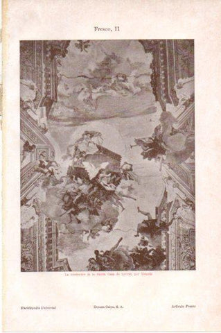 LAMINA V46005: La traslacion de la Santa Casa de Loreto por Tiepolo