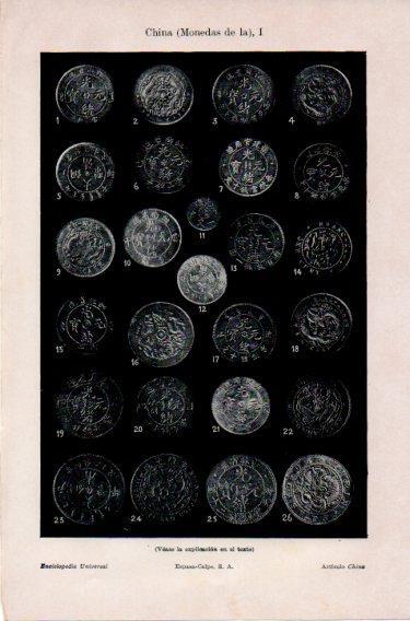 LAMINA V46814: Monedas varias de China