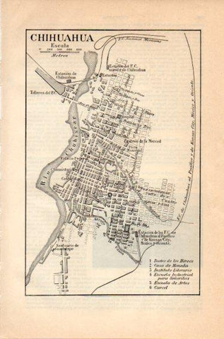LAMINA V46809: Plano de Chihuahua, Mejico