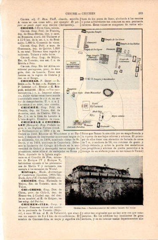LAMINA V46801: Edificio Las monjas en Chichen-Itza, Mejico