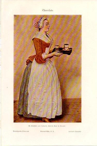 LAMINA V46852: El chocolate por Liotard