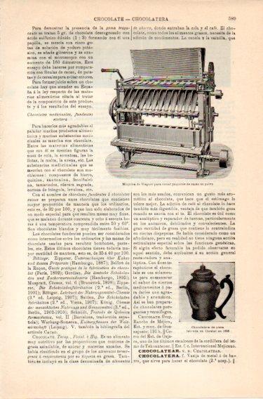 LAMINA V46849: Maquina Wagner para llenar paquetes de cacao