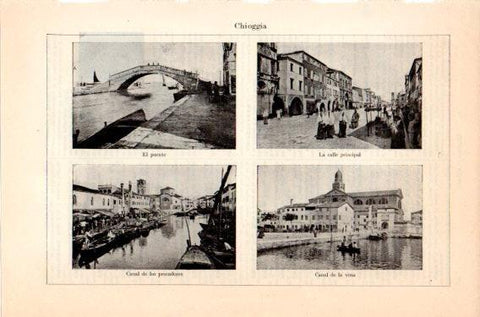 LAMINA V46846: Vistas de Chioggia, Italia