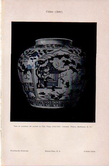 LAMINA V46836: Porcelada del periodo Chia Ching 1522 1566