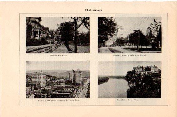 LAMINA V46751: Vistas de Chattanooga, Estados Unidos