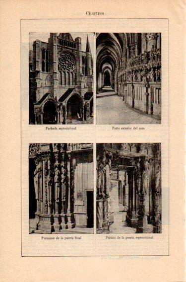 LAMINA V46745: Catedral de Chartres