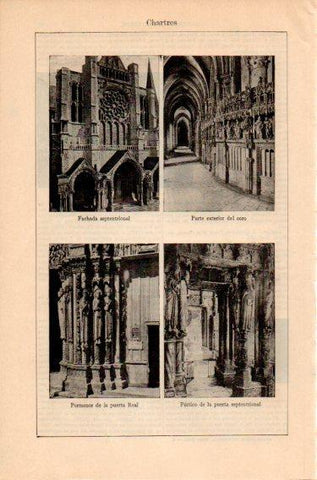 LAMINA V46745: Catedral de Chartres