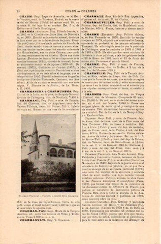 LAMINA V46738: Convento y claustro de los templarios en Charmant