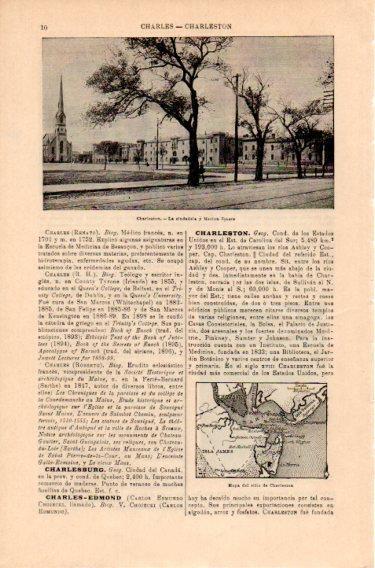 LAMINA V46728: La ciudadela y Marion Square en Charleston, Estados Unidos