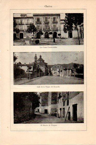 LAMINA V46756: Vistas de Chelva, Valencia
