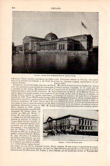 LAMINA V46781: Museo de Historia Natural en Chicago