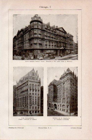 LAMINA V46780: Edificios varios en Chicago
