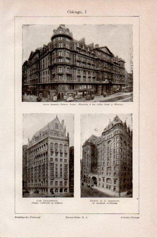 LAMINA V46780: Edificios varios en Chicago