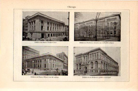 LAMINA V46779: Edificios en Chicago
