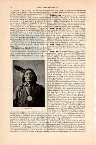 LAMINA V46773: Jefe cheyenne