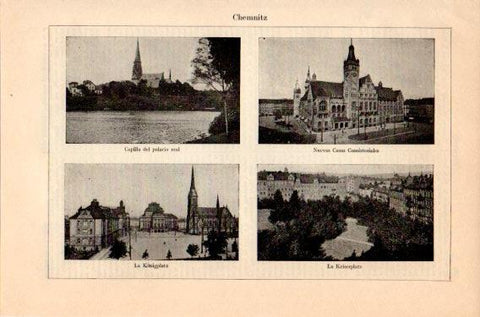 LAMINA V46768: Vistas de Chemnitz, Alemania
