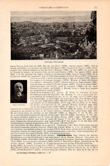 LAMINA V46765: Vista general de Cherburgo, Francia