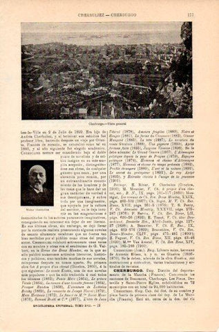 LAMINA V46765: Vista general de Cherburgo, Francia