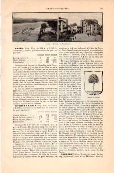 LAMINA V46763: El azud y la Plaza Mayor de Cherta