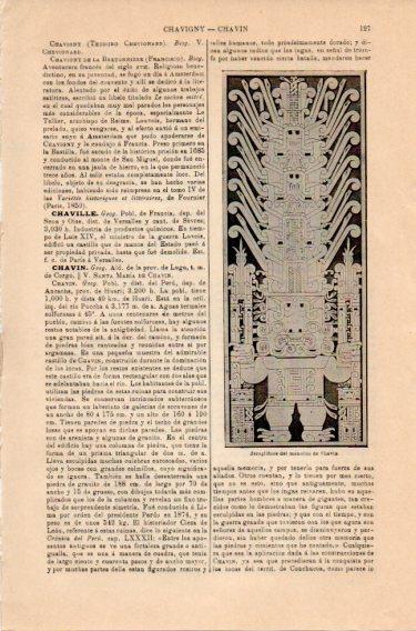 LAMINA V46761: Jeroglificos del monolito de Chavin