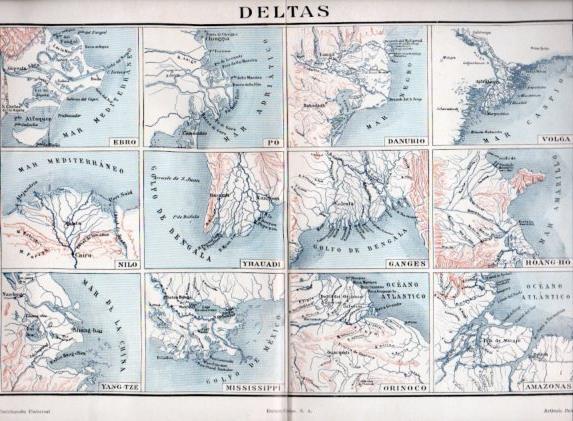 LAMINA V46951: Deltas de diversos rios del mundo