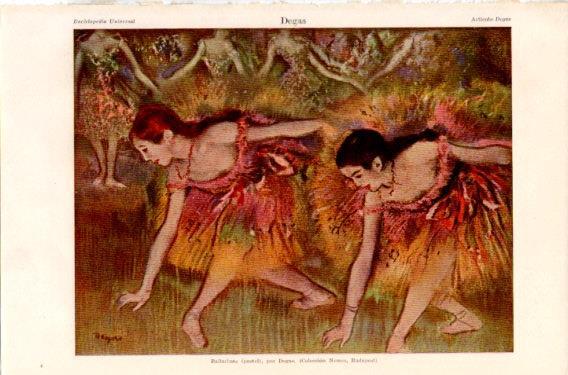 LAMINA V46935: Bailarinas por Degas