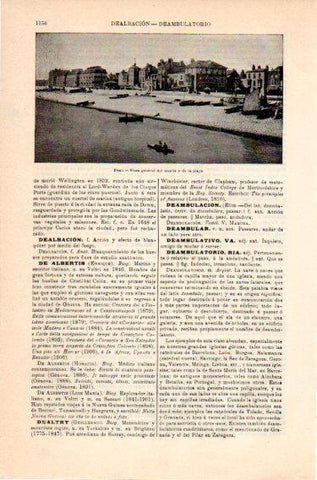 LAMINA V46930: Muelle y playa de Deal, Inglaterra