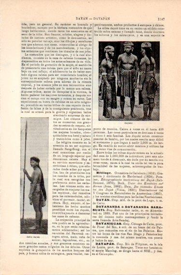 LAMINA V46928: Indio dayak
