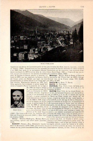 LAMINA V46926: Vista general de Davos, Suiza