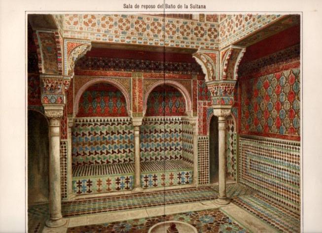 LAMINA V46983: Sala de reposo del Baño de la Sultana, Alhambra