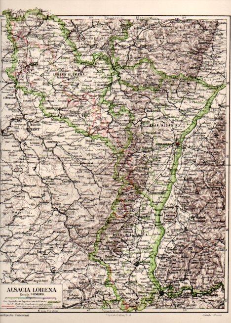 LAMINA V46981: Mapa de Alsacia Lorena