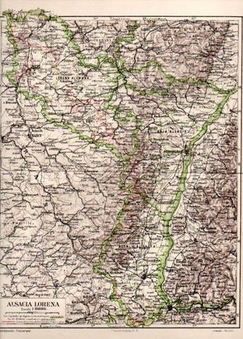LAMINA V46981: Mapa de Alsacia Lorena