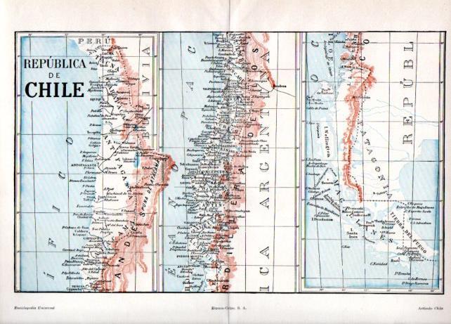 LAMINA V46977: Mapa de la Republica de Chile