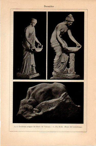 LAMINA V46885: Esculturas de Danaides