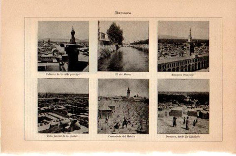 LAMINA V46874: Vistas de Damasco, Siria