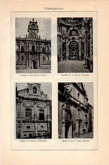 LAMINA V46872: Iglesias estilo churrigueresco