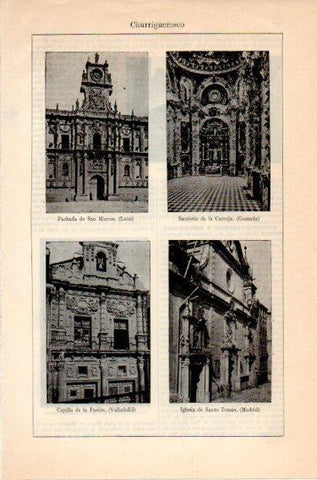 LAMINA V46872: Iglesias estilo churrigueresco