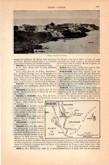 LAMINA V46865: Punta de la Defensa en Dakar